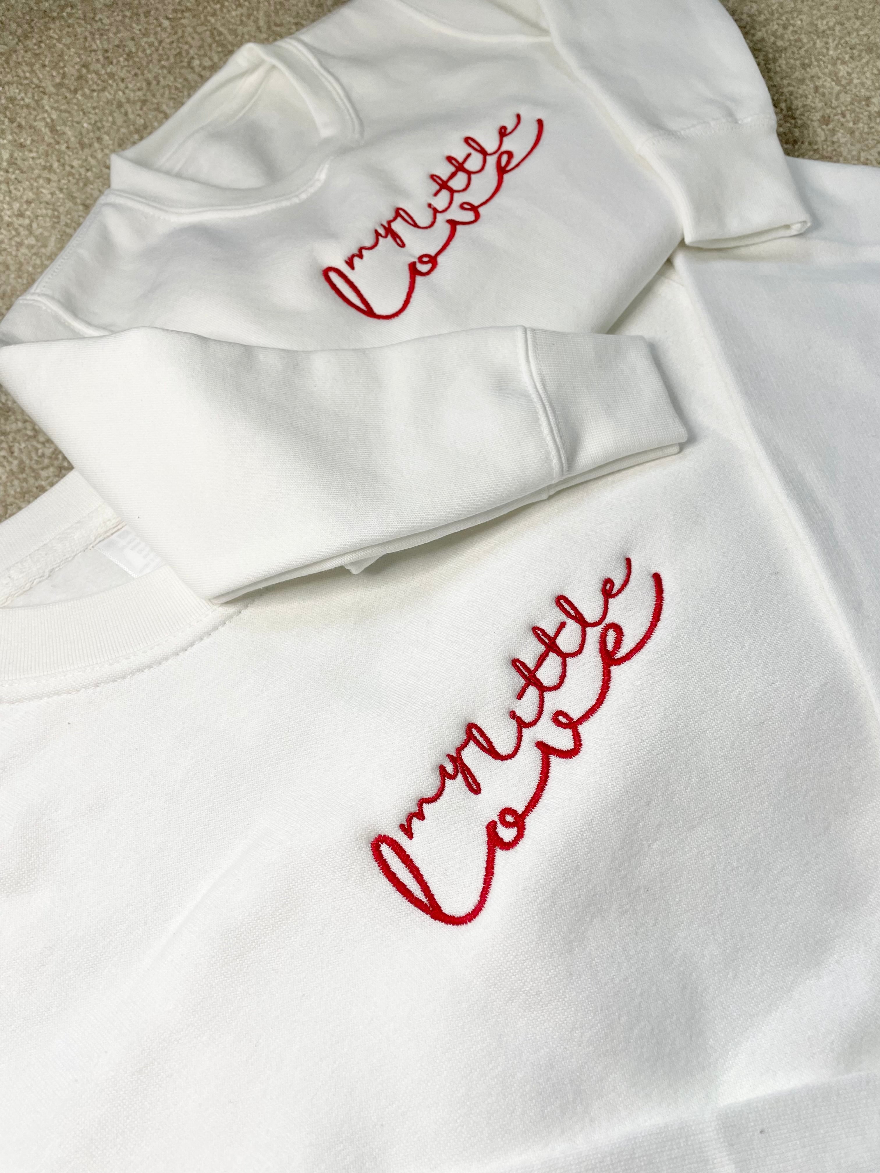 White hot sale embroidered jumper