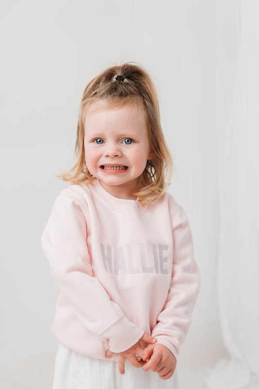 Retro Pastel Personalised Embroidered Jumper